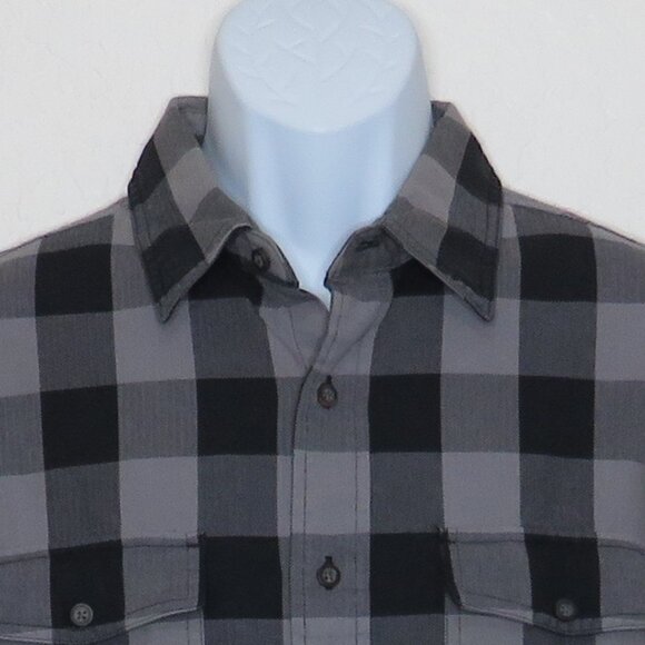 G.H.Bass Co.* Men's Long Sleeve Button Down Curved Hem Chest Pocket Shirt~ Large - Picture 6 of 12